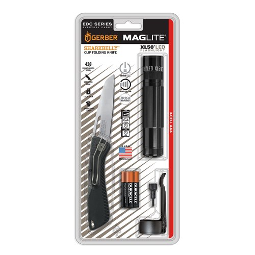 XL50 3 AAA-Cell Flashlight/Knife Combo