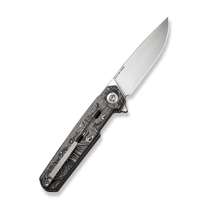 WEKNIFE Navo Flipper Knife Carbon Fiber Handle (3.25"" CPM 20CV Blade) WE22026-6