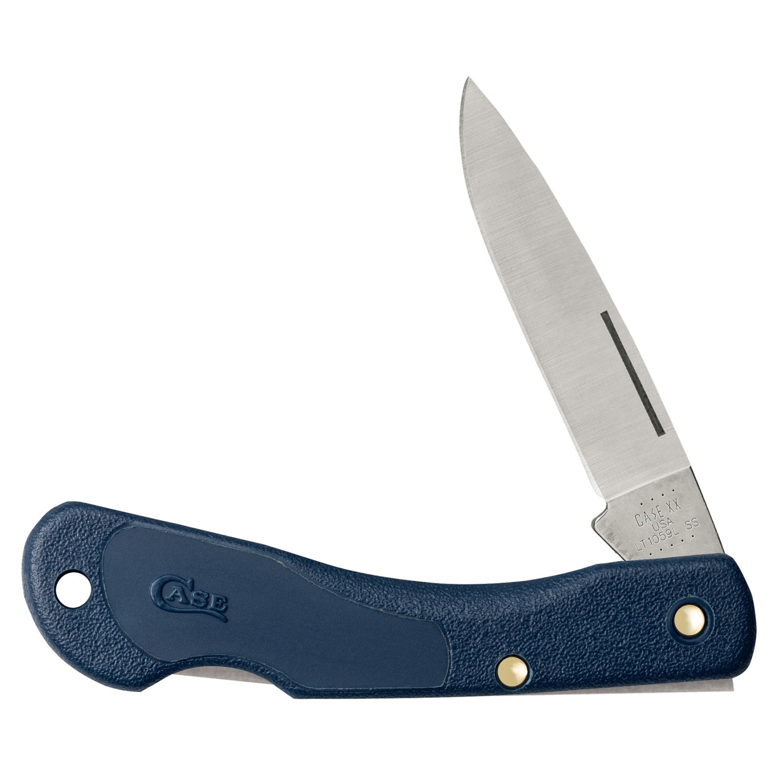 LT059L SS Blue Syn. Mini Blackhorn 2.25" Drop Pt.