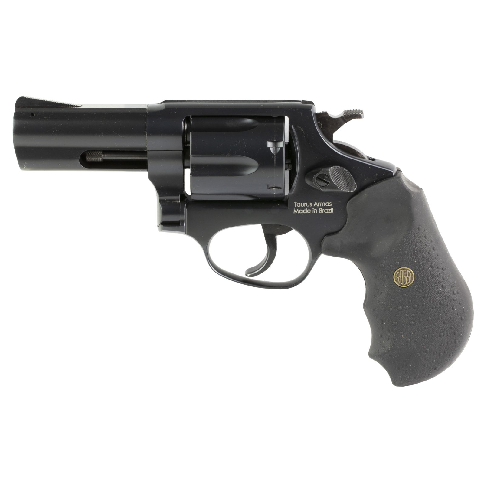Rossi 2RP631 RP63 Revolver, 357 Magnum, 3-Inch Blued Steel Barrel, 6-Round Capacity, Black Rubber Grip