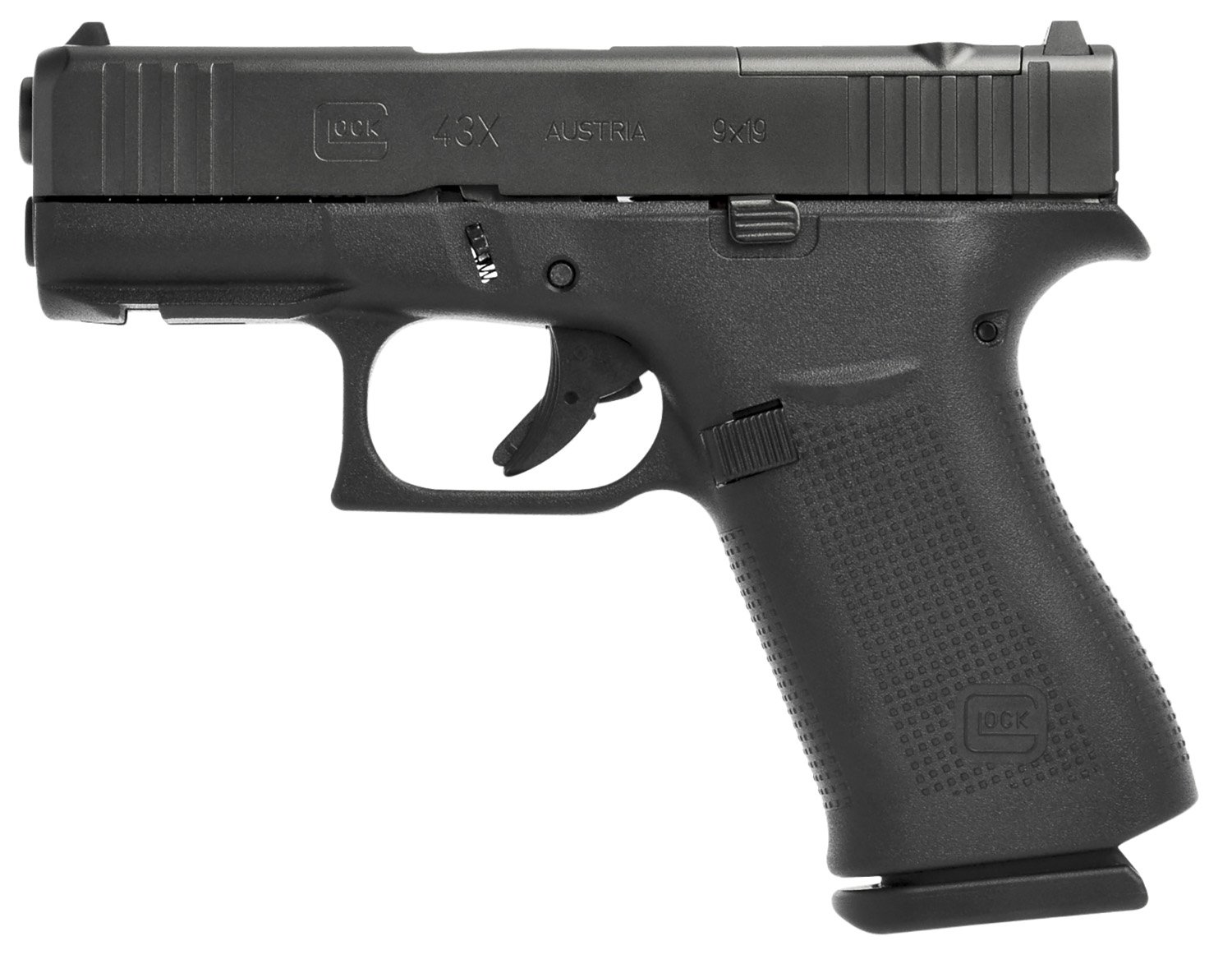 Glock 43X MOS Sub-Compact 9mm Black GMB Barrel - Glock - DAO