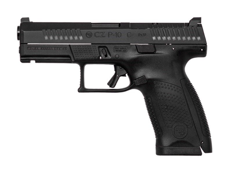 CZ-USA 01536 P-10 C Compact Frame 9mm Luger 10+1 4.02" Black Carbon... - CZ-USA - 9mm Luger