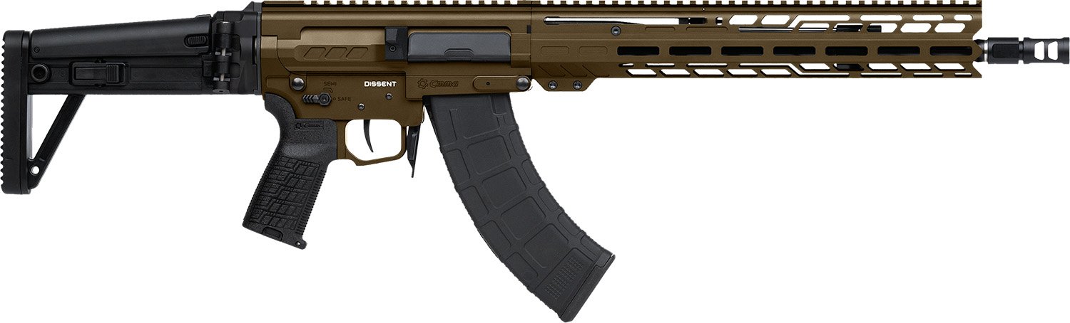 CMMG 86A7F0B-MB Dissent MK47 7.62x39 Rifle 14.3" Barrel Midnight Bronze - CMMG - 7.62X39MM