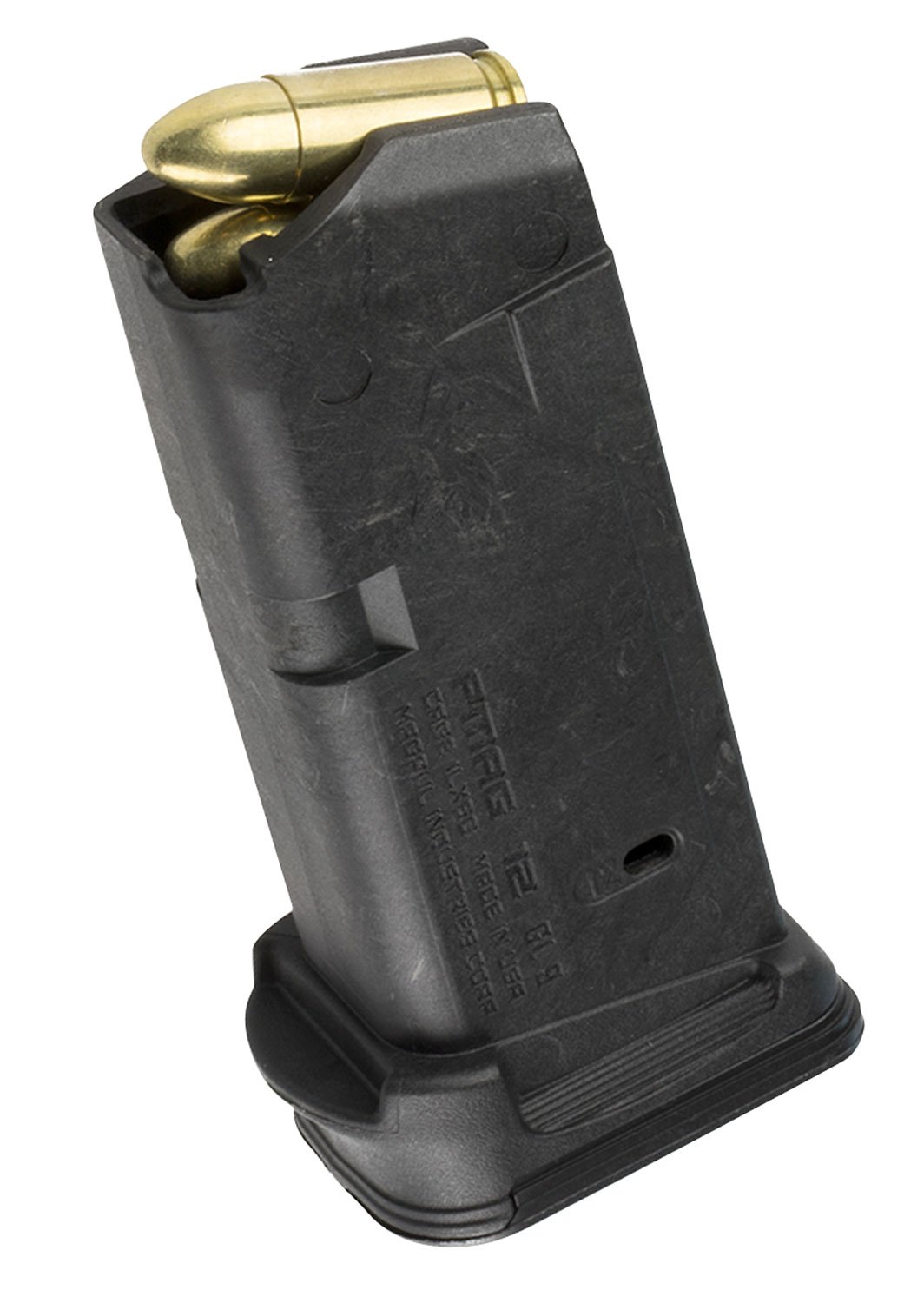 Magpul PMAG 12 GL9 Glock 26 9mm Magazine - 12 Rounds, Polymer, Black