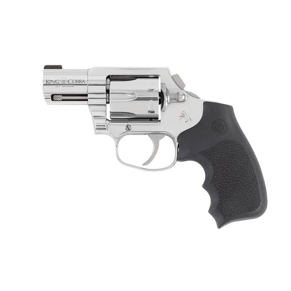Colt King Cobra Carry DAO Stainless Handgun .357 Mag 6rd Capacity 2 Barrel Enhanced Hogue Rubber Grip