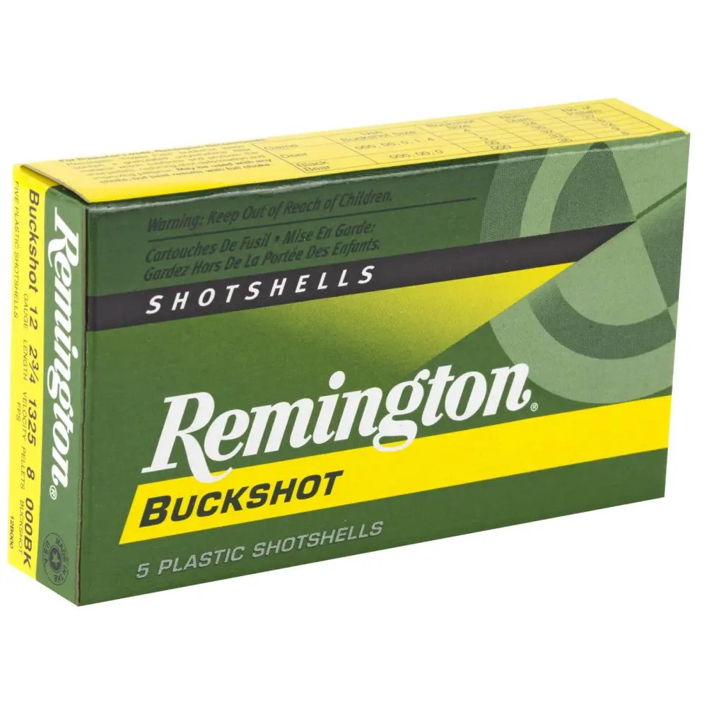 Remington Ammunition 20406 Express Buckshot 12 Gauge 2.75" 000 Buck Shot 5 Per Box/ 50 Cs