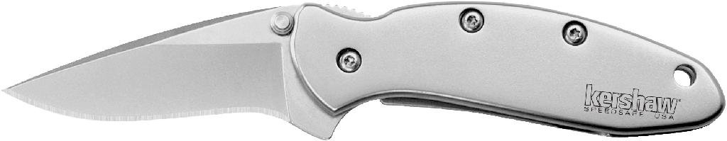 KERSHAW 1600X 1.9 In Plain Edge Assisted-Open Silver