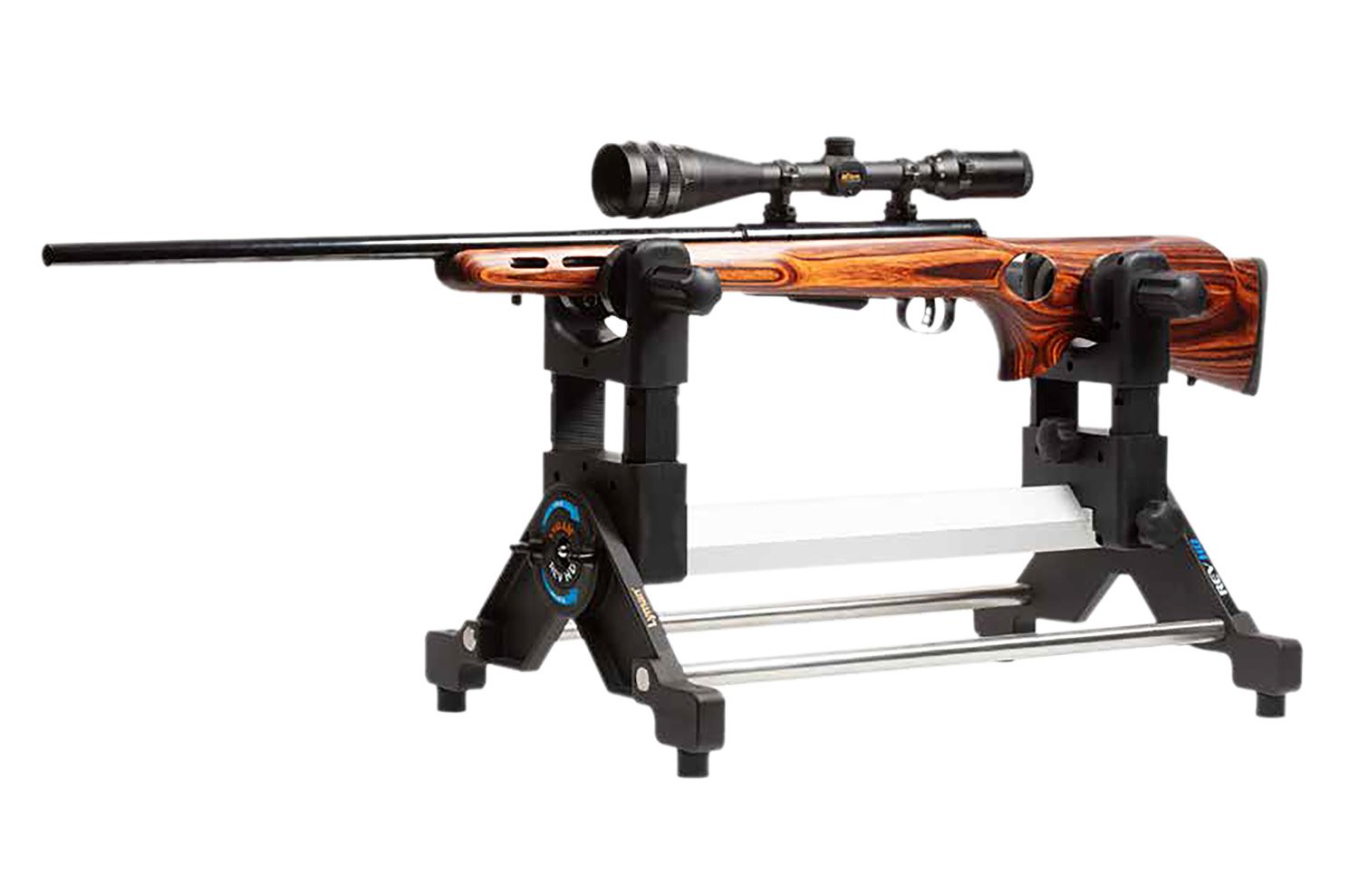 Lyman 7832280 Revolution Gun Vise Black/Silver Steel/Aluminum - Lyman - BLACK/SILVER