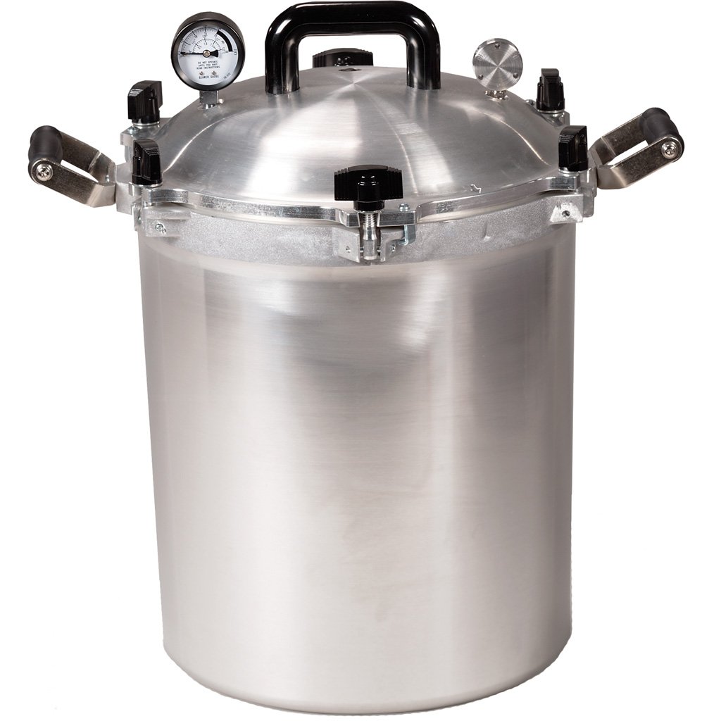 All American 930 Pressure Cooker 30 Qt, Metal-to-Metal Seal, 5-15 PSI