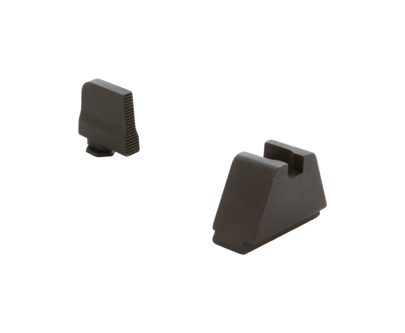 AmeriGlo GL507 Optic Sight Set for Glock 5XL Tall Serrated Black - AMER - STEEL