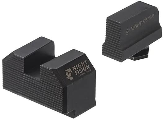Night Fision Blacked Out Stealth Optic Height Sight Set