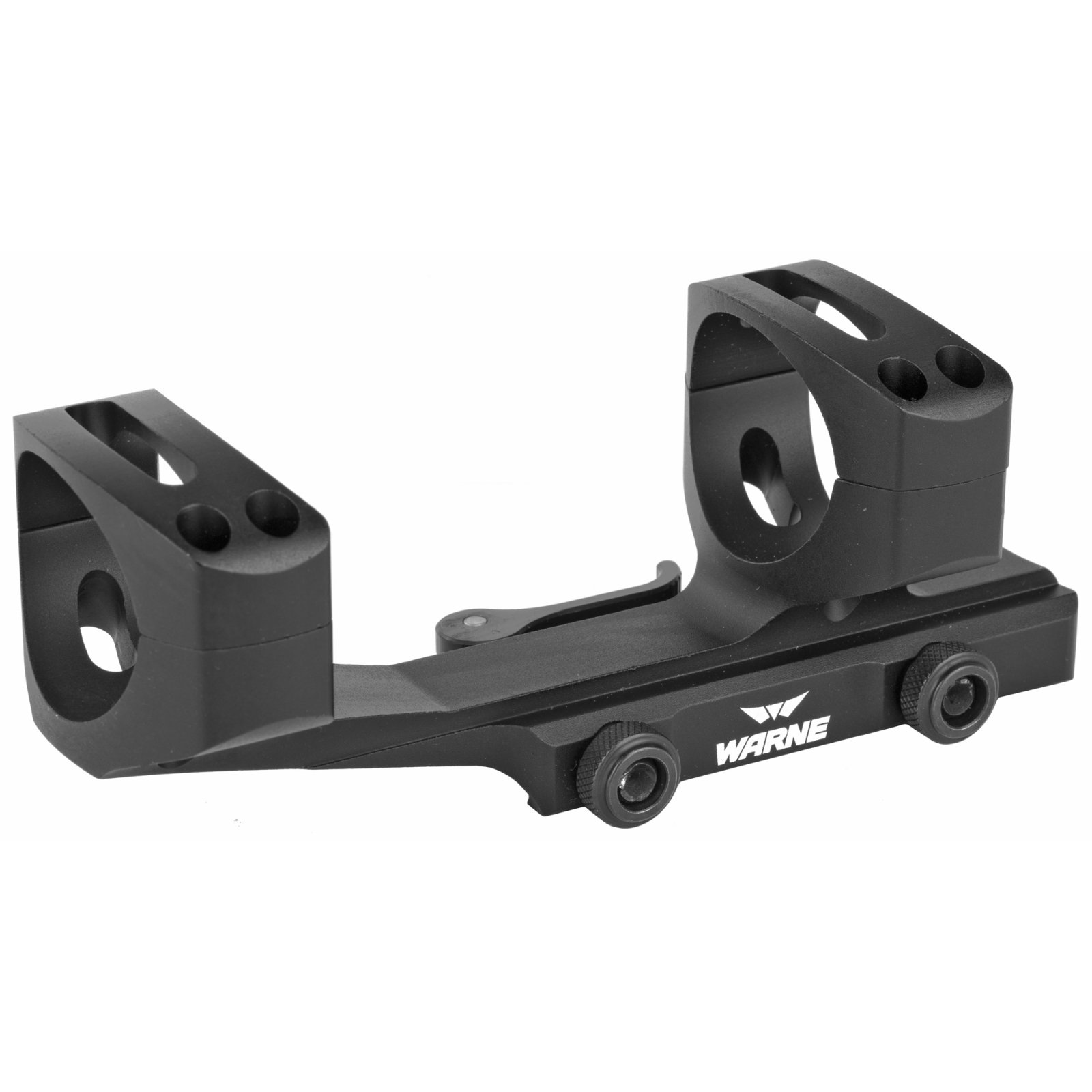 Warne QDXSKEL34TW Skeletonized Scope Mount/Ring Combo Quick Detach Black