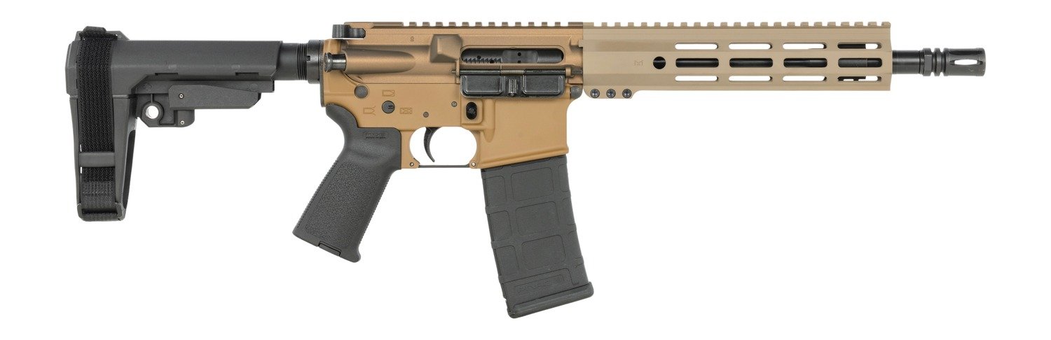 Shark Coast Tactical SCC07282SCAR-P Scarbog 5.56 NATO 30+1 10.50" Black Nitride Threaded Barrel, Aluminum Receiver w/Picatinny Rail, M-LOK Handguard, Polymer SB Tactical SBA3 Brace, Polymer Grip - SportsSouth