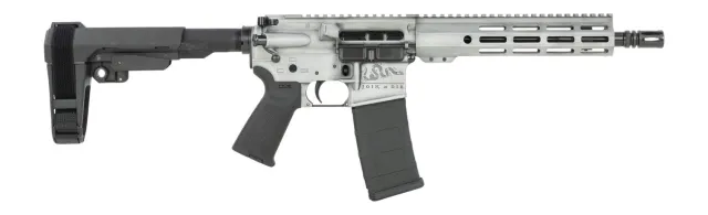 Shark Coast Tactical SCC07411LOD-P Liberty Or Death 5.56 NATO 30+1 10.50" Black Nitride Threaded Barrel, Laser Engraved Aluminum Receiver w/Picatinny Rail, M-LOK Handguard, Polymer SB Tactical SBA3 B - SHARK - 5.56 NATO