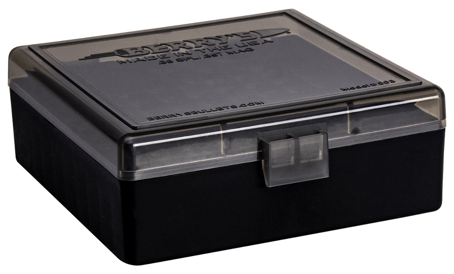 Berry's Ammo Box #003 - .38/.357 cal 100/rd Smoke/Black - Berry's Mfg - AMMO BOX