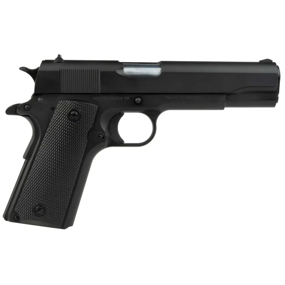 Tisas 1911 A1 .45 ACP Pistol, 5" Barrel, Black Cerakote Finish, Steel Frame, 8+1 Capacity, Hammer Forged, SDS Imports