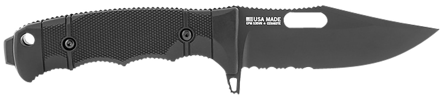 S.O.G SOG17210157 Seal FX 4.3" Part Serrated CPM S35VN Blade Black Handle