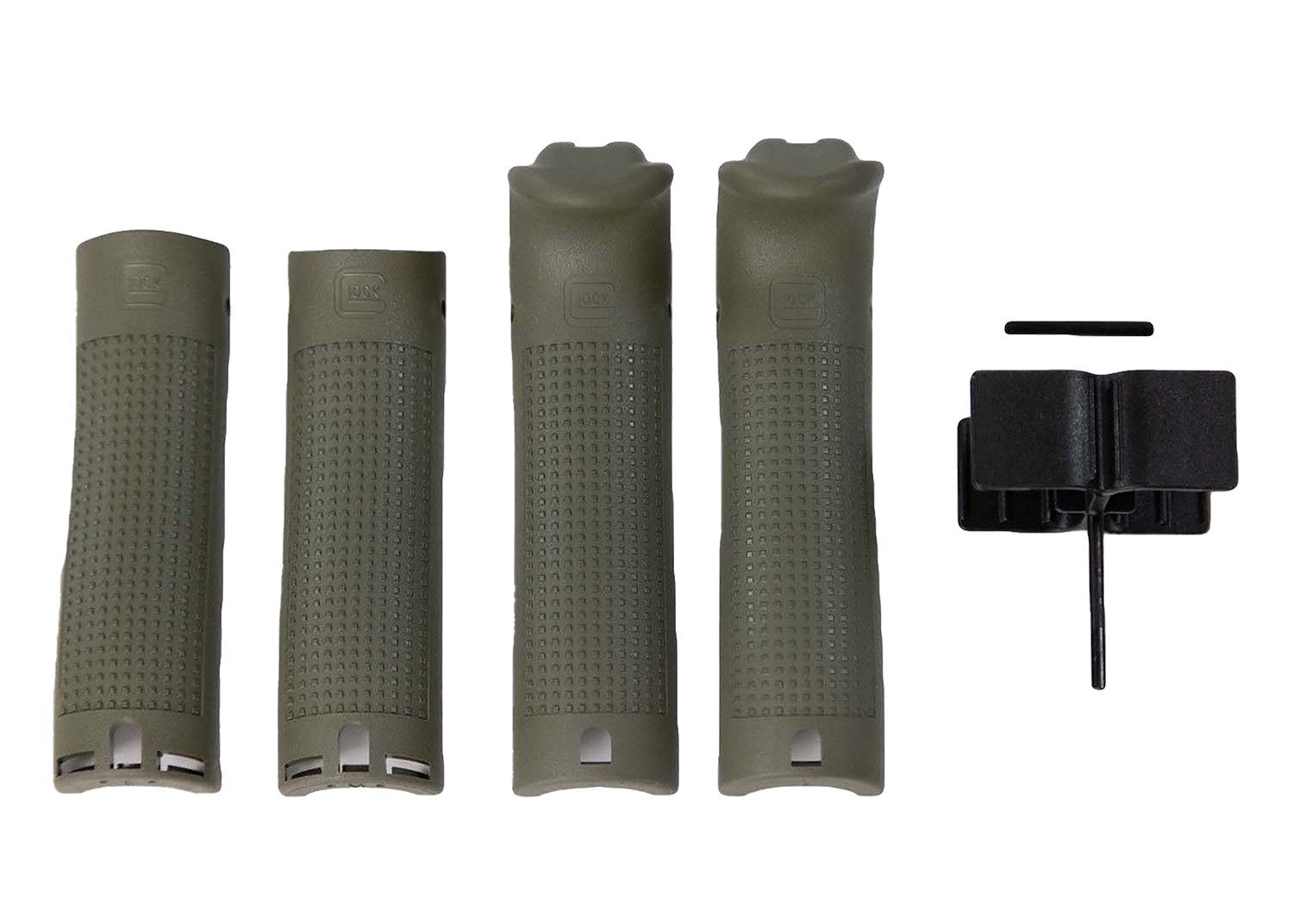 Glock 39841 Backstrap/Beavertail Set Battlefield Green Polymer - Glock