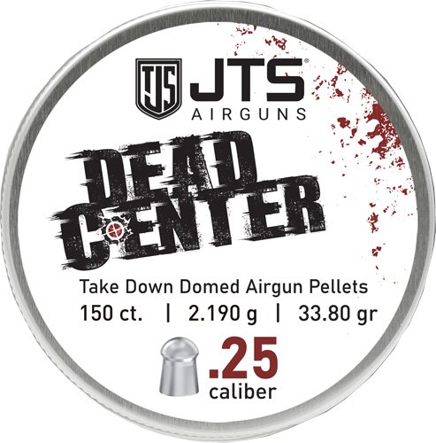 JTS PELLETS DEAD CENTER 25 CAL DOMED 33.80 GR 150CT - JTS - 25 cal