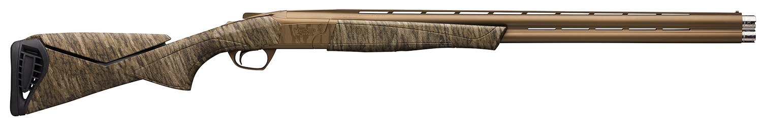 Browning Cynergy Wicked Wing 12 Gauge Shotgun with 28" Barrel and 3.5" Chamber - Burnt Bronze Cerakote Metal Finish - Mossy Oak Bottomland Adjustable Comb Stock - Right Hand (Full Size) - Browning - 12 Gauge