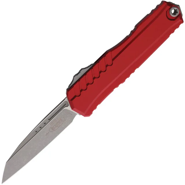 Microtech Cypher II 1241-10APRD 3.59 In S/E Apocalyptic Red Alu Handle