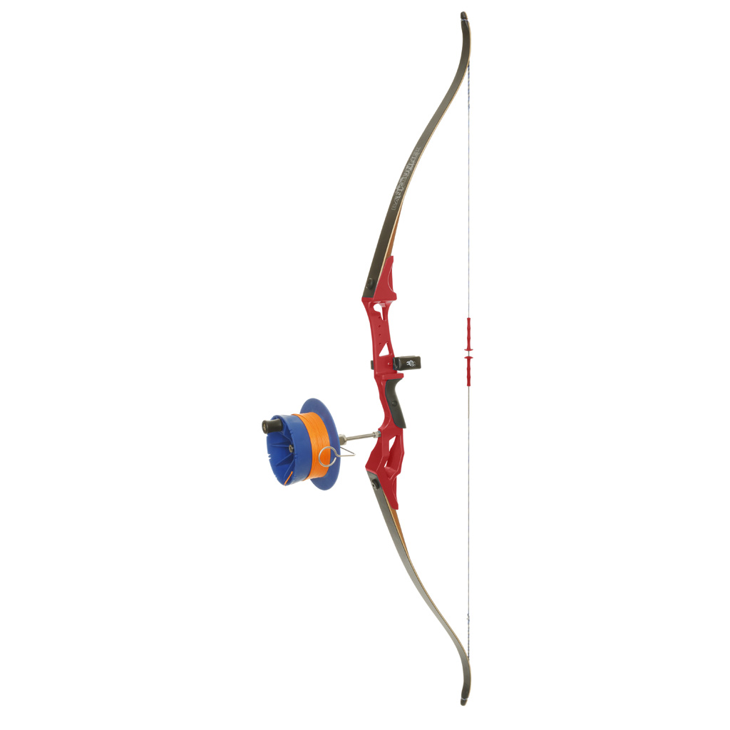 Fin Finder BankRunner 35# Recurve Bow Red with SideWinder Reel RH