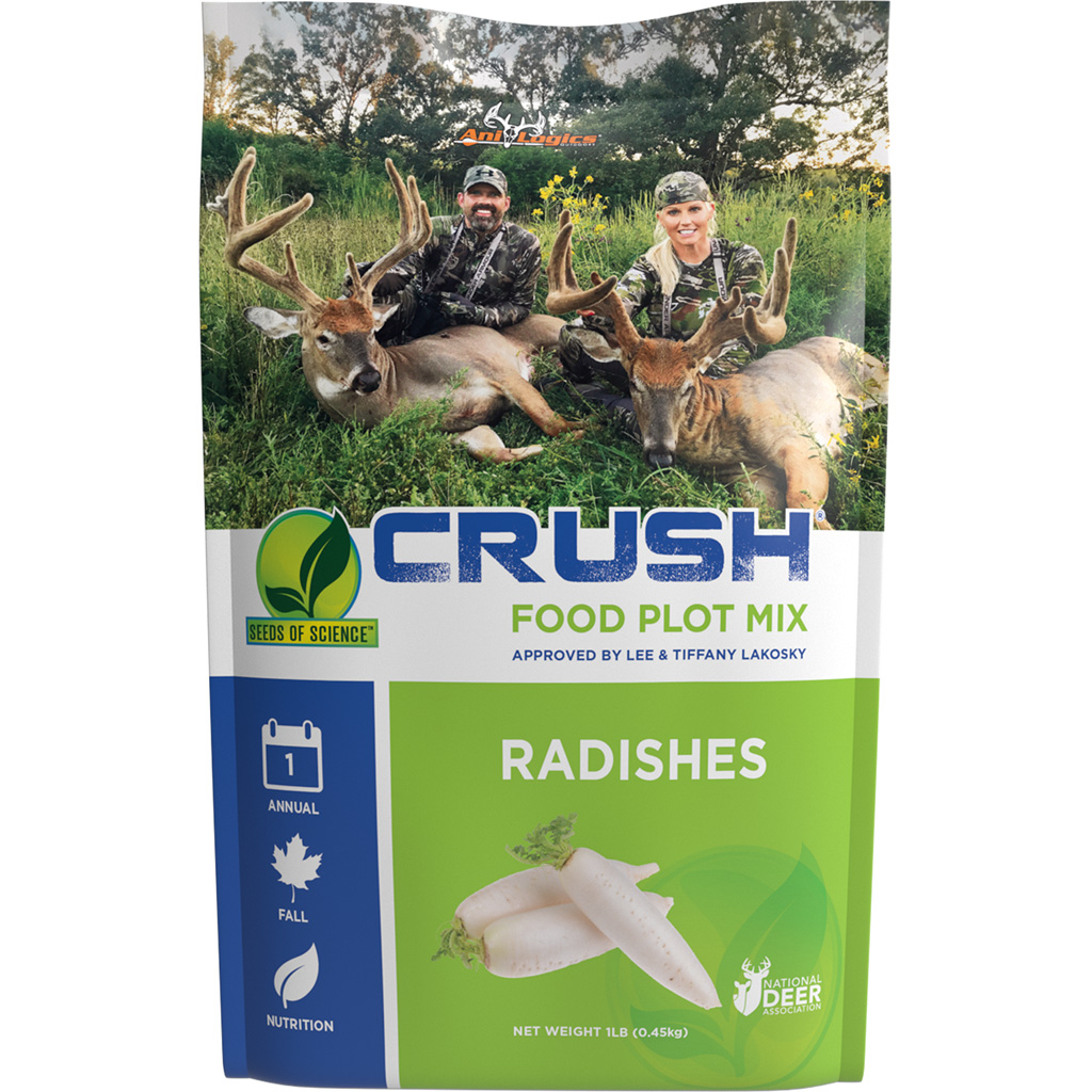 AniLogics 24025 CRUSH SOS Radish Seed 1 lb, Forage Blend, 1/8 Acre