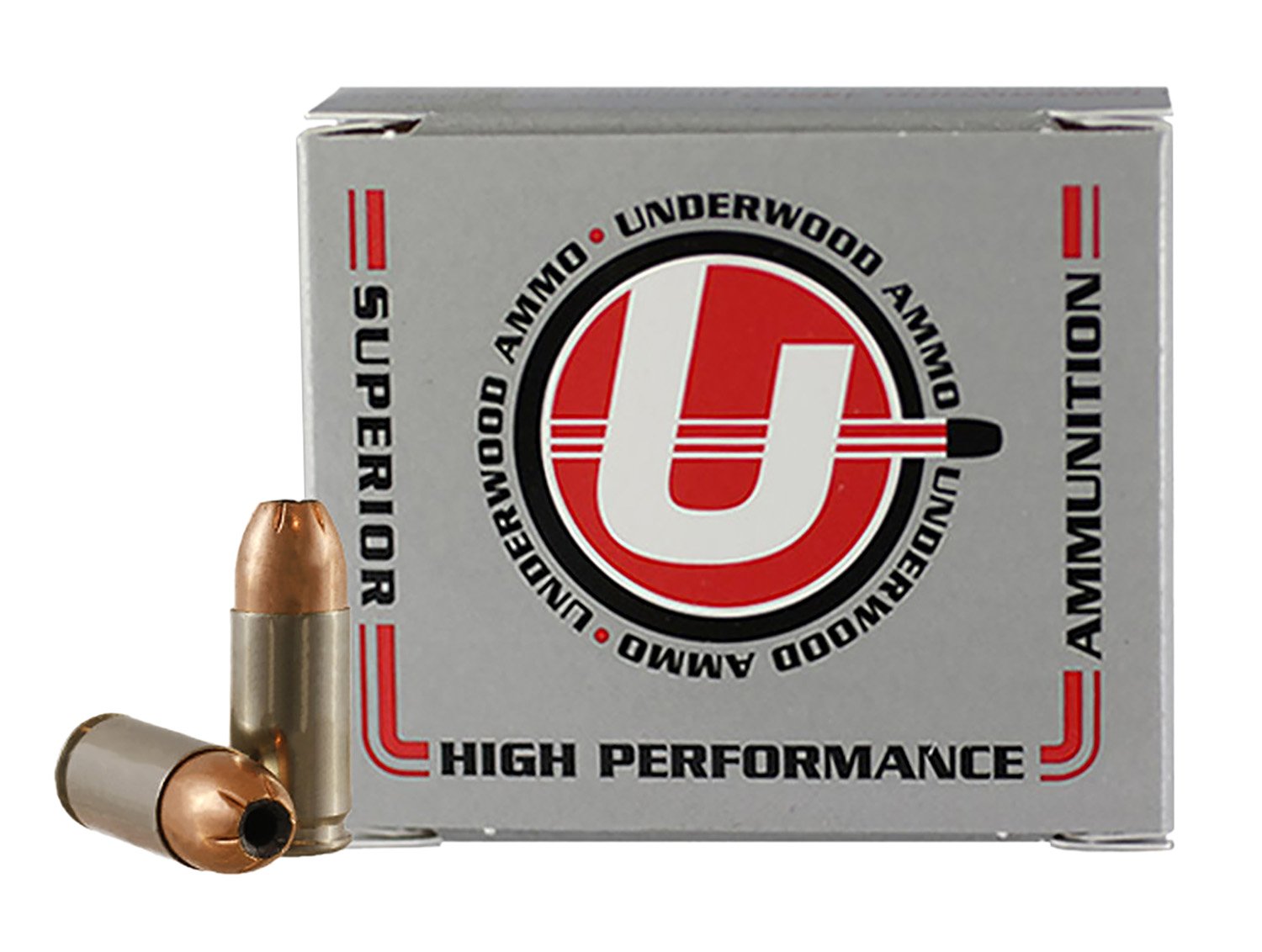 Underwood 139 9mm+P 147gr JHP Nickel-Plated Brass 20 Rounds - Underwood Ammo - 9 mm Luger +P