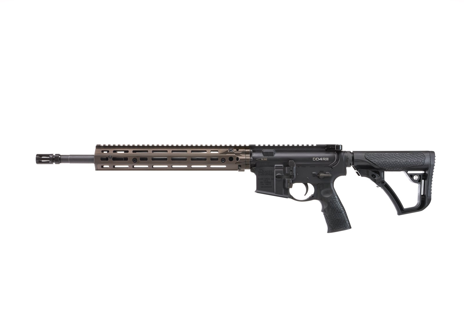 Daniel Defense DD4 RIII 5.56 NATO 16" 10+1 FDE Semi-Auto Rifle - Daniel Defense - 223 Rem | 5.56 NATO