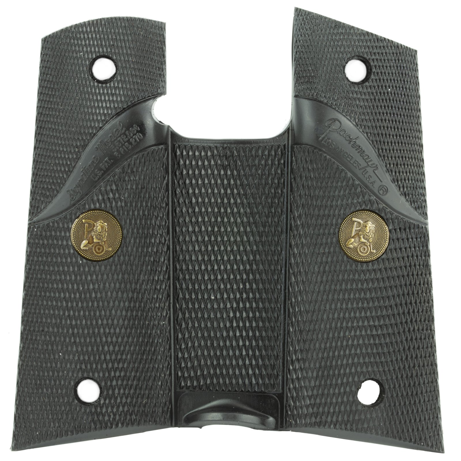 Pachmayr Signature Grip Wraparound Checkered Black Rubber for Colt MK IV Series 80 Delta Elite