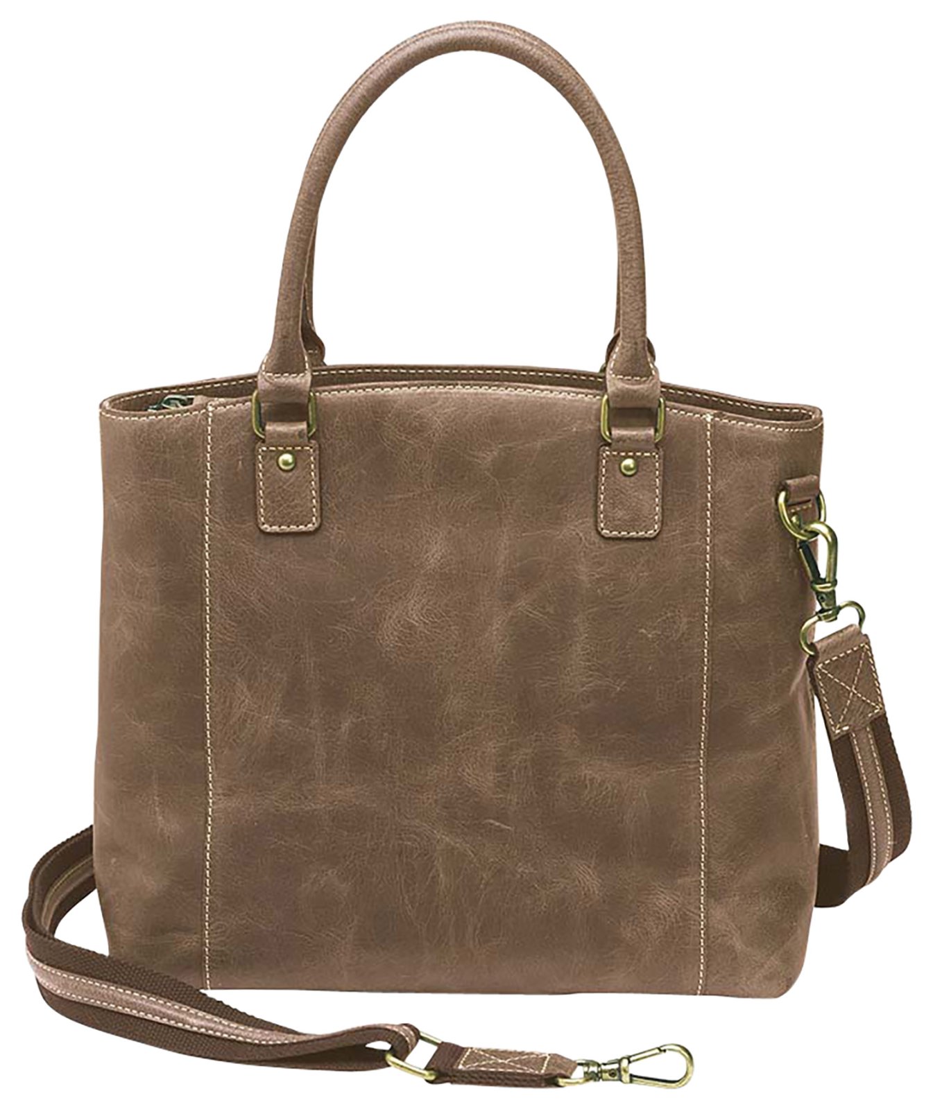 GTM GTM-CZY/51 Town Tote Brown Leather Handbag