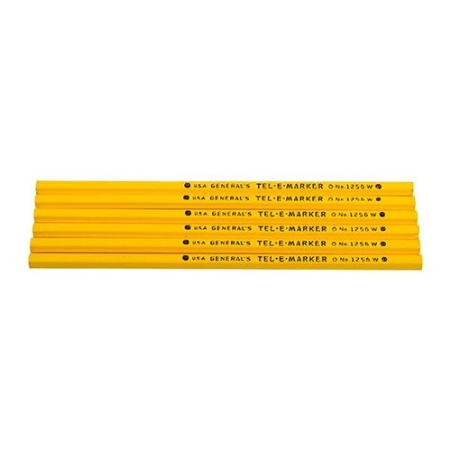 Buy Brownells Mark-On Anything Pencils Yellow 6 Pack online
