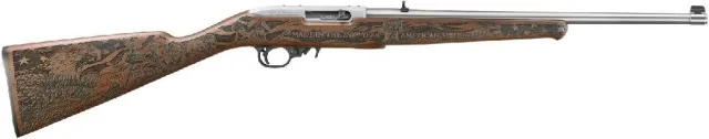 Ruger 32038 10/22 Carbine 22 LR 18.5" Satin Stainless Rifle - View 5