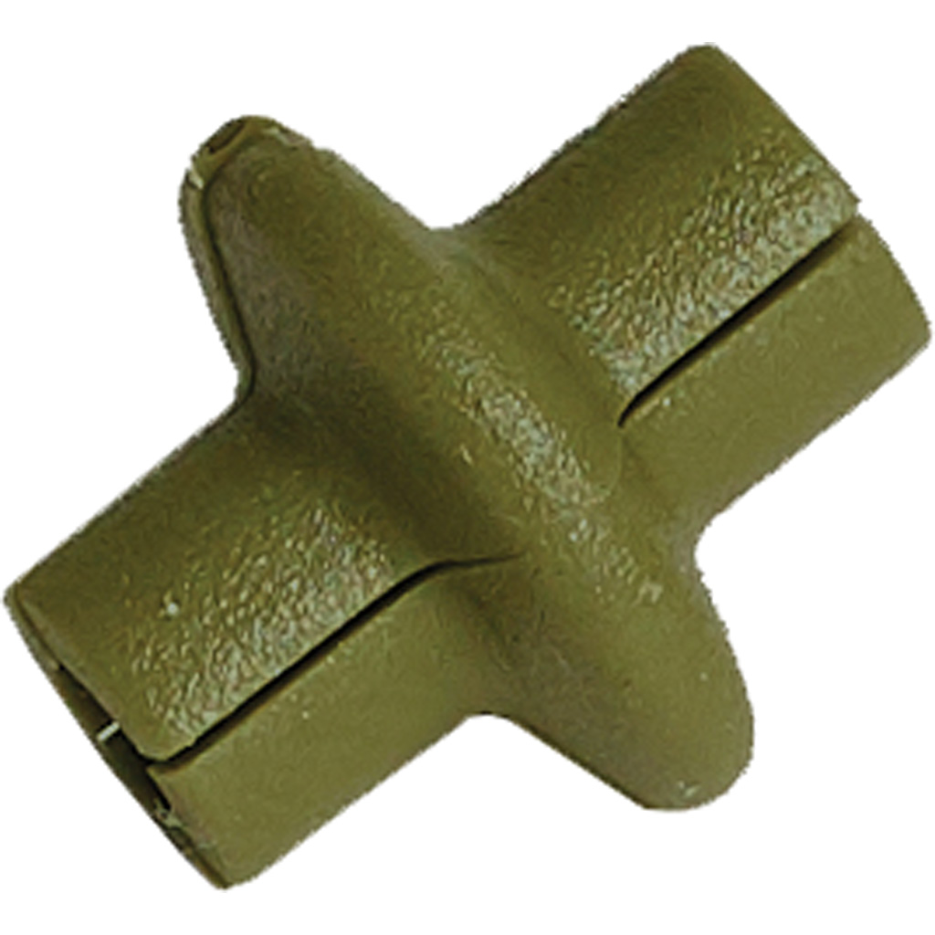 Pine Ridge Archery Kisser Button Slotted Olive Green - 2798-OG - Soft Material, Installs Without Removing String, Helps Eliminate Noise and Vibration