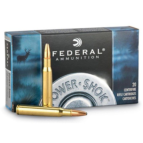 Federal 24385LFA Power-Shok .243 Win, 85gr Copper Hollow Point, Lead-Free, Brass Case, 20 Rounds