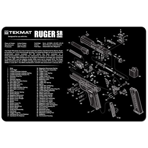 TekMat TEKMAT RUGER SR9/SR40 - 11X17IN - TekMat
