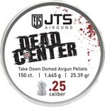JTS PELLETS DEAD CENTER 25 DOMED 25.39GR 150CT - JTS - 25