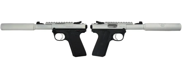 Ruger Mark IV 22/45 .22 LR 4.4 In T.B. White 2-10-Round Mags - RUGER - .22 LR