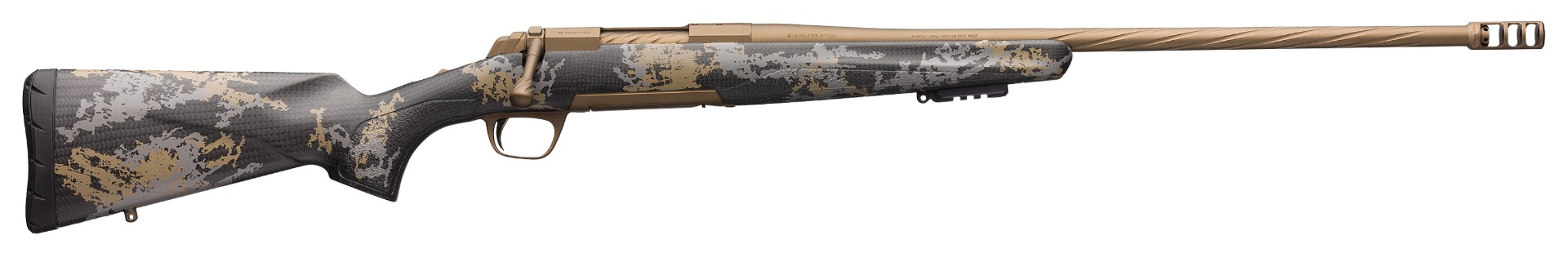 Browning X-Bolt Mountain Pro 6.8 Western 24 in Burnt Bronze Bolt Action - Browning - 6.8 WESTERN