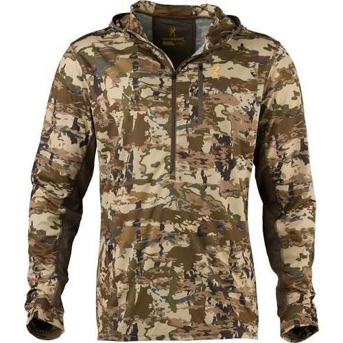 Browning 3010823501 Early Season Hooded Shirt Auric Camo S, UPF 50+ - Browning