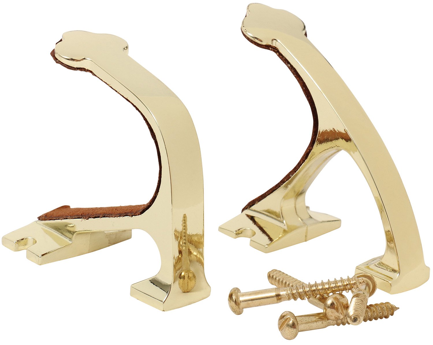 Allen COMPANY Shotgun and Rifle Brass Wall Mount Hook Set (5641) - Allen Company - BRASS