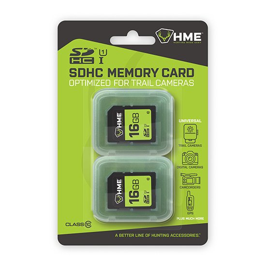 GSM HME 16GB SD Card 2-Pack - High Capacity Storage - GSM Outdoors