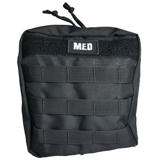 Elite First Aid FA185B-FAK Black GP IFAK with MOLLE Straps - Elite First Aid