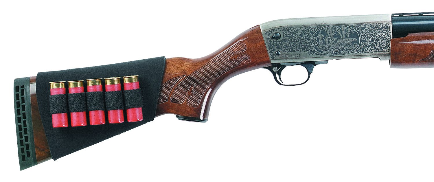 Uncle Mike's 8849-3 Neoprene Shotgun Shell Holder 5rd Black - Uncle Mike's - BLACK