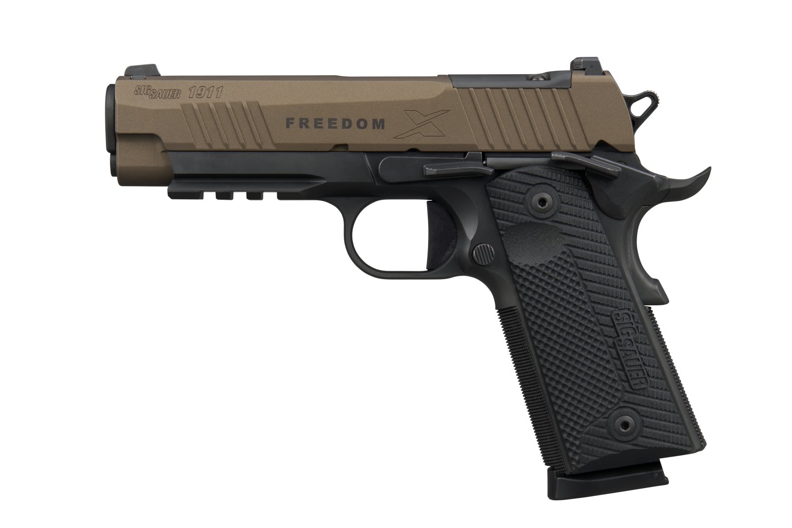 SIG SAUER 1911XCA-45-FBZXR3P 1911 X Carry 45 ACP 4.2" 2-Tone Bronze Semi-Auto Pistol