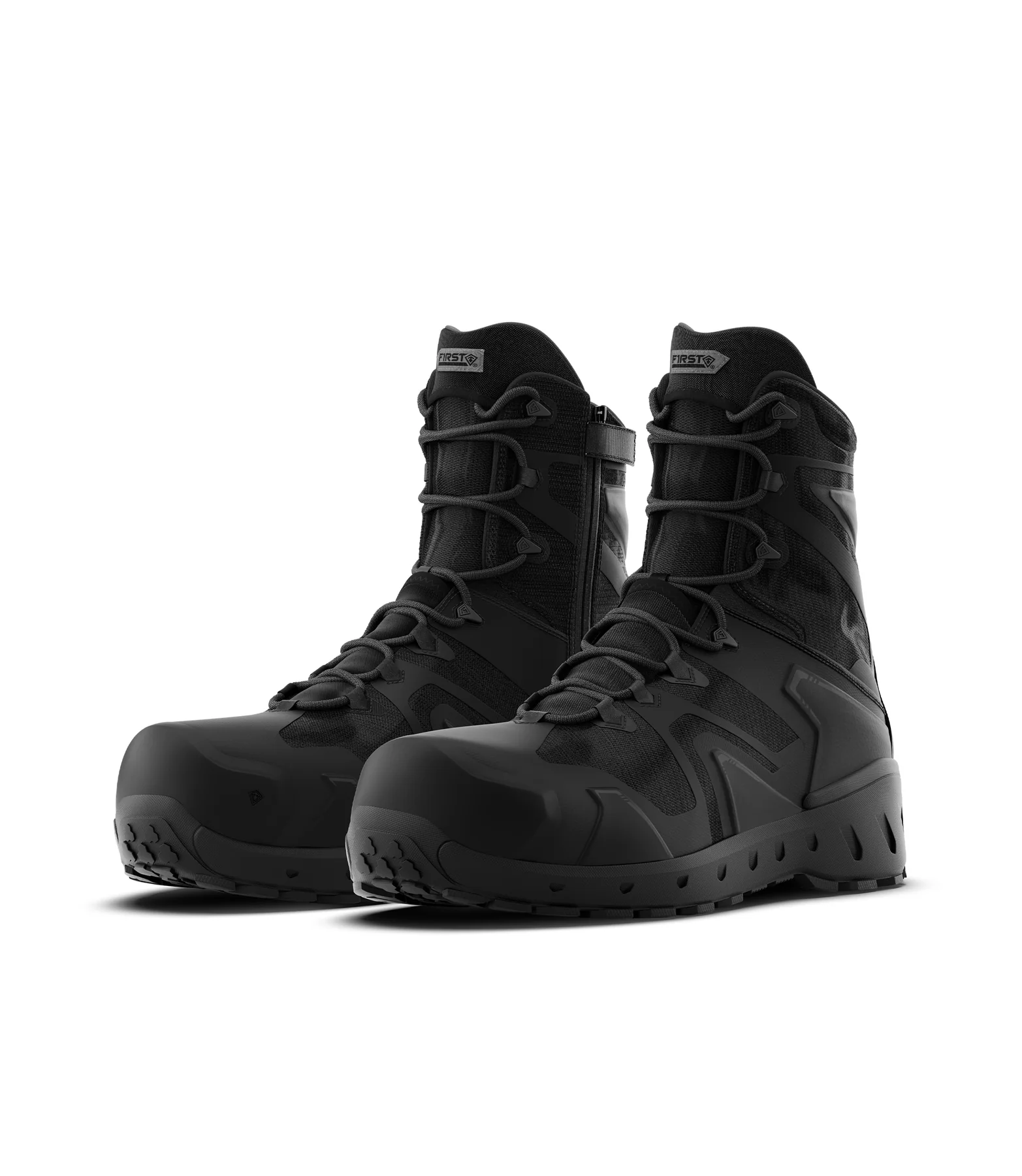 First Tactical AERO-TAC Men's 8 In Safety Toe Side-Zip Boot - First Tactical