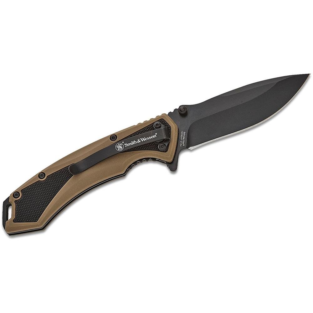 Smith & Wesson 1205911 Extreme Ops Knife 3.25" Black Poly Grip - Battenfeld Technologies