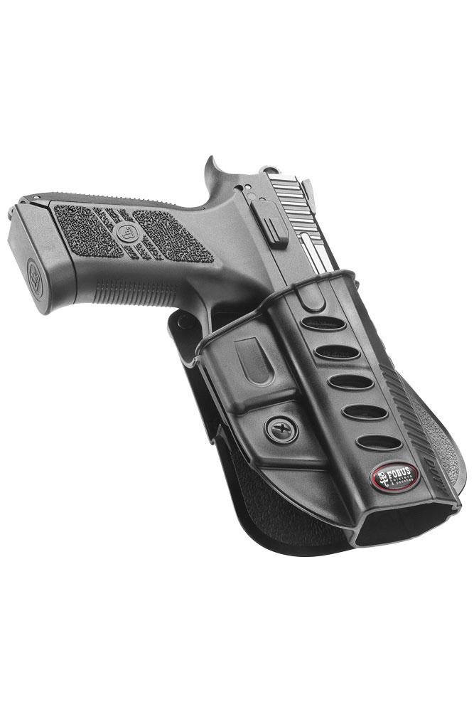 Fobus P07 Evolution OWB Holster Black Polymer Paddle for CZ P-07/P-09 - First Samco/Fobus