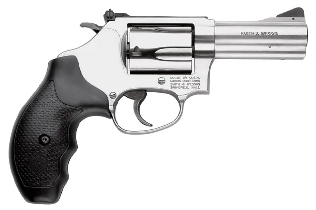 Smith & Wesson Model 60 357 Mag or 38 S&W Spl +P Stainless Steel 3" Barrel & 5rd Cylinder, Satin Stainless Steel J-Frame, Exposed Hammer, Polymer Grip - Smith & Wesson - 357 Magnum | 38 Special