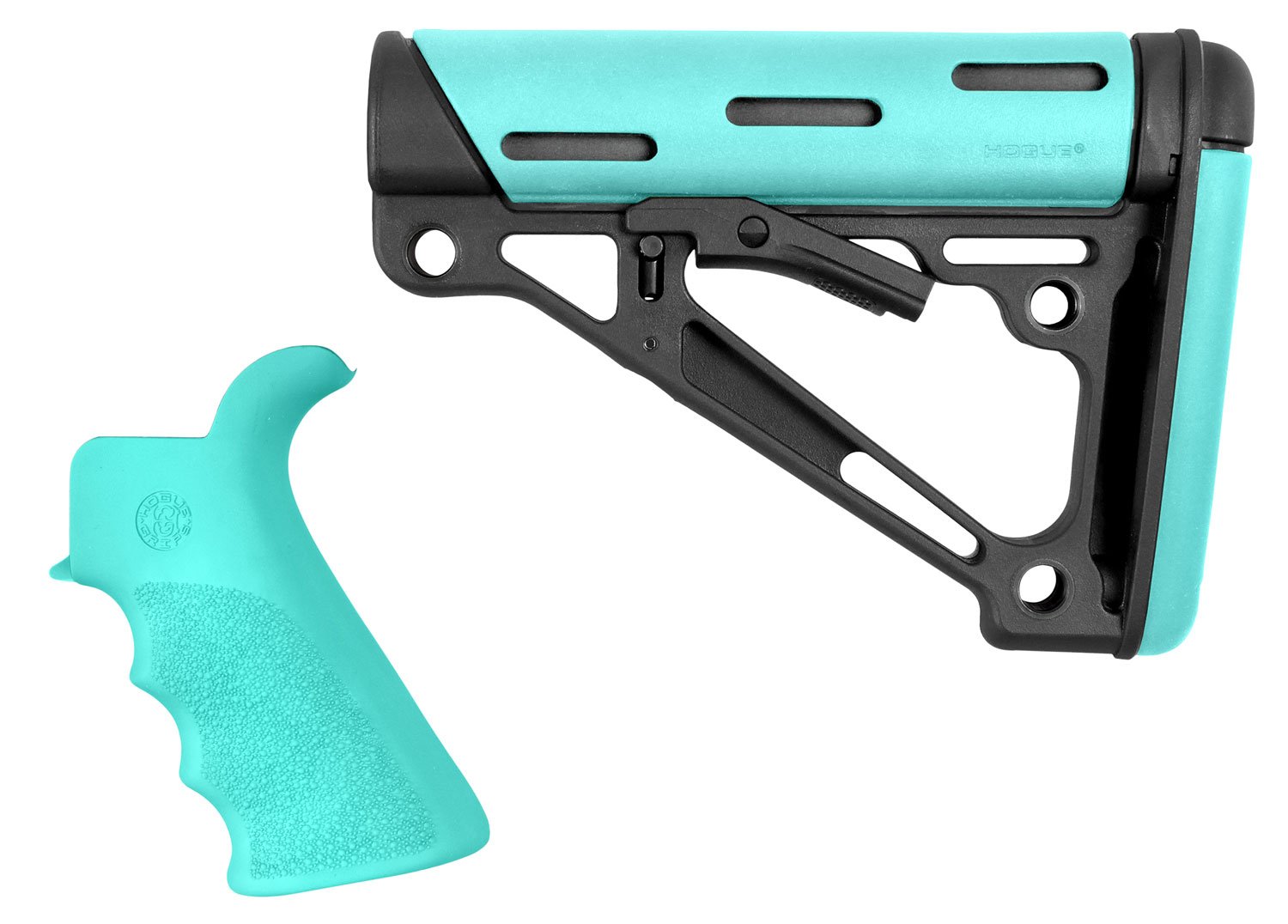 Buy Hogue AR OverMolded Aqua Kit Collapsible Stock Beavertail Grip online